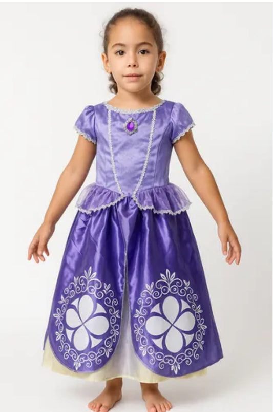 Disfraz princesa morado niña