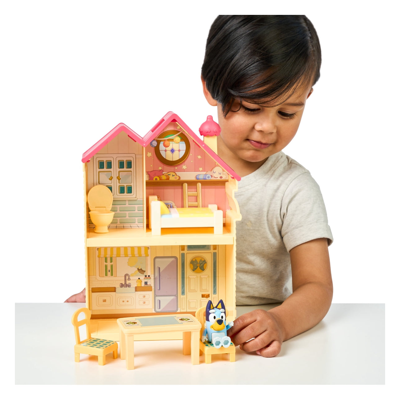 Bluey juguete casa figuras