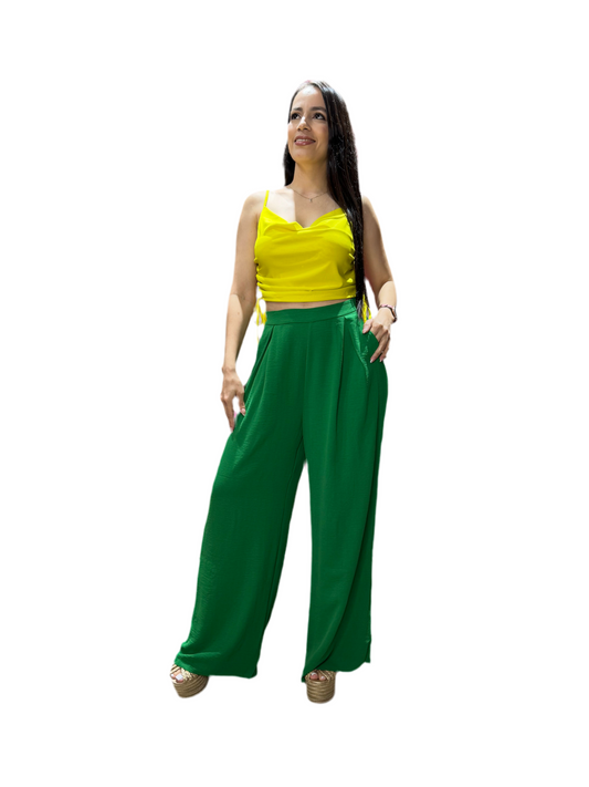 Pantalón tela formal dama PR3-1554 Verde 690590490