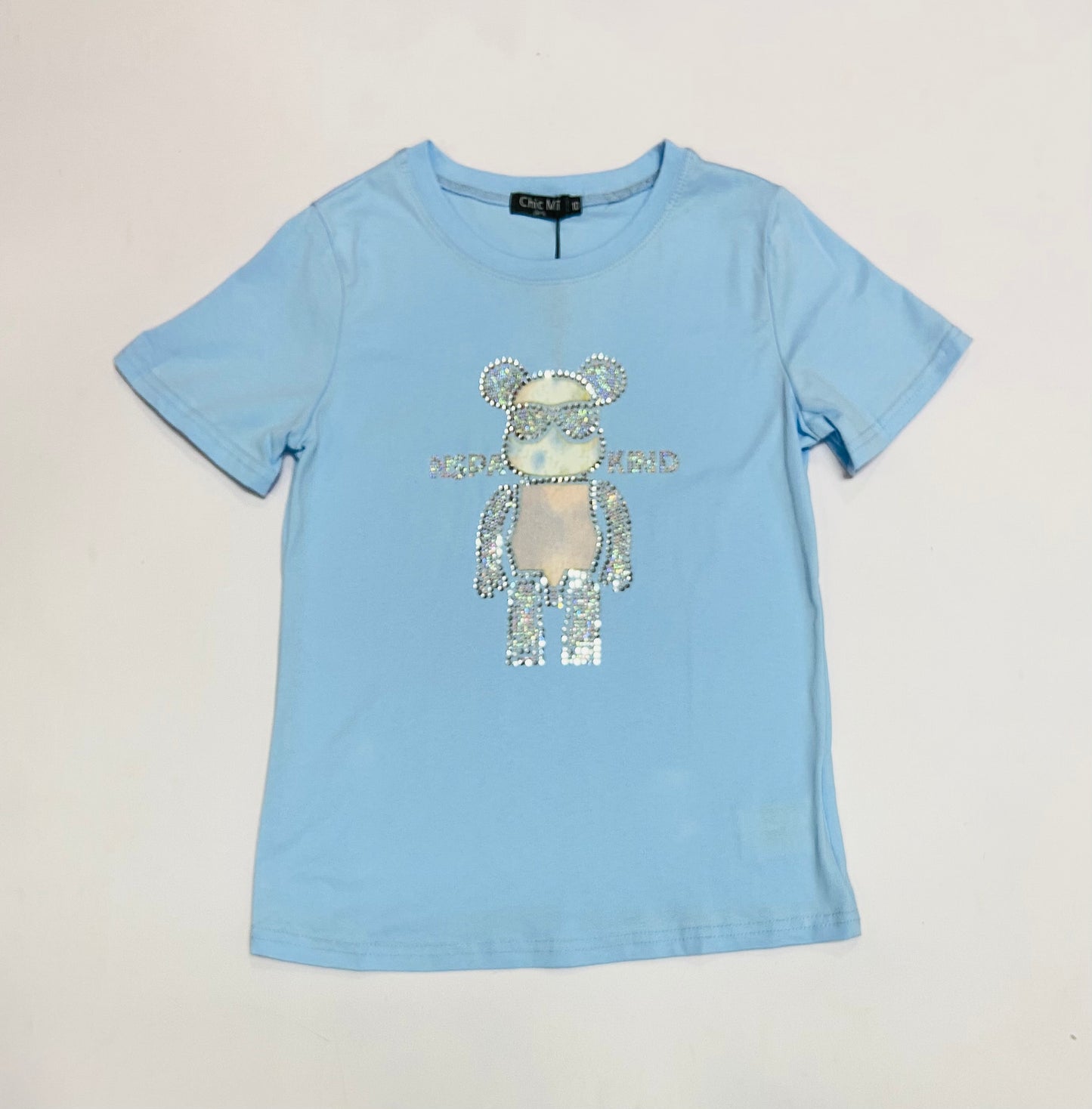 Camisa azul celeste oso niña Chic mi CTG1253-58