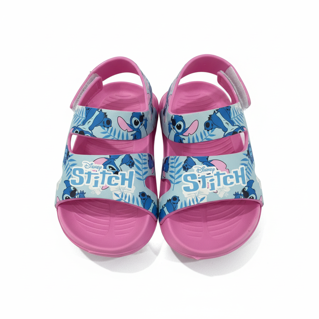 Sandalias crocs rosadas niña Stitch D8-STI-Z153D 390345