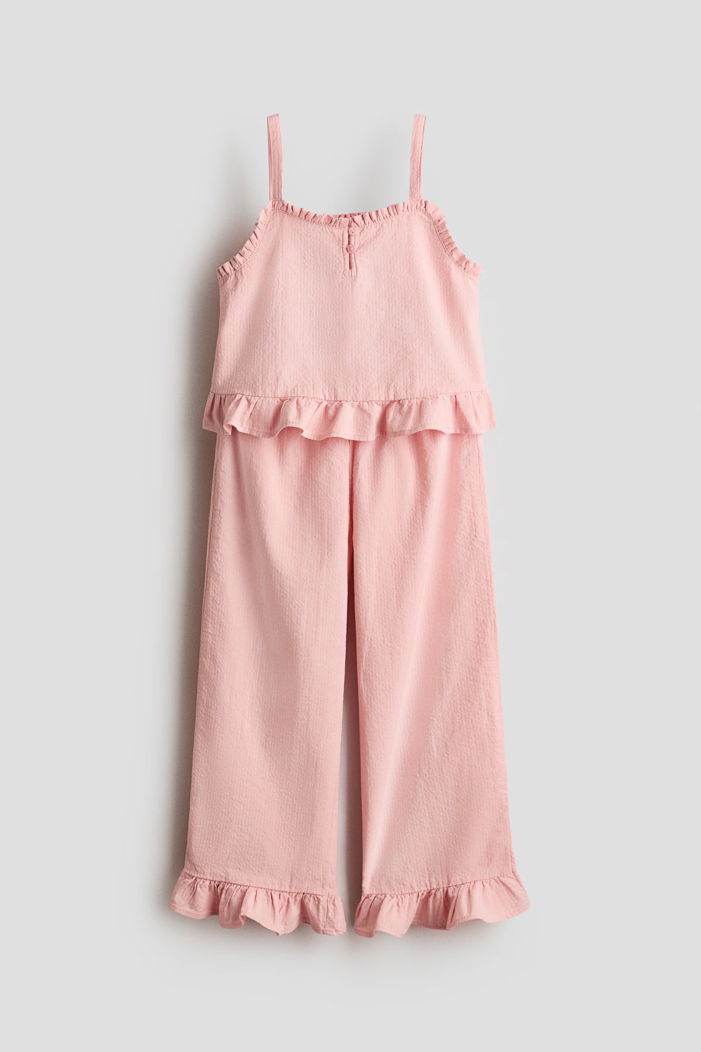 Set conjunto 2 piezas camisa rosada pantalon rosado niña H&M 1317428001