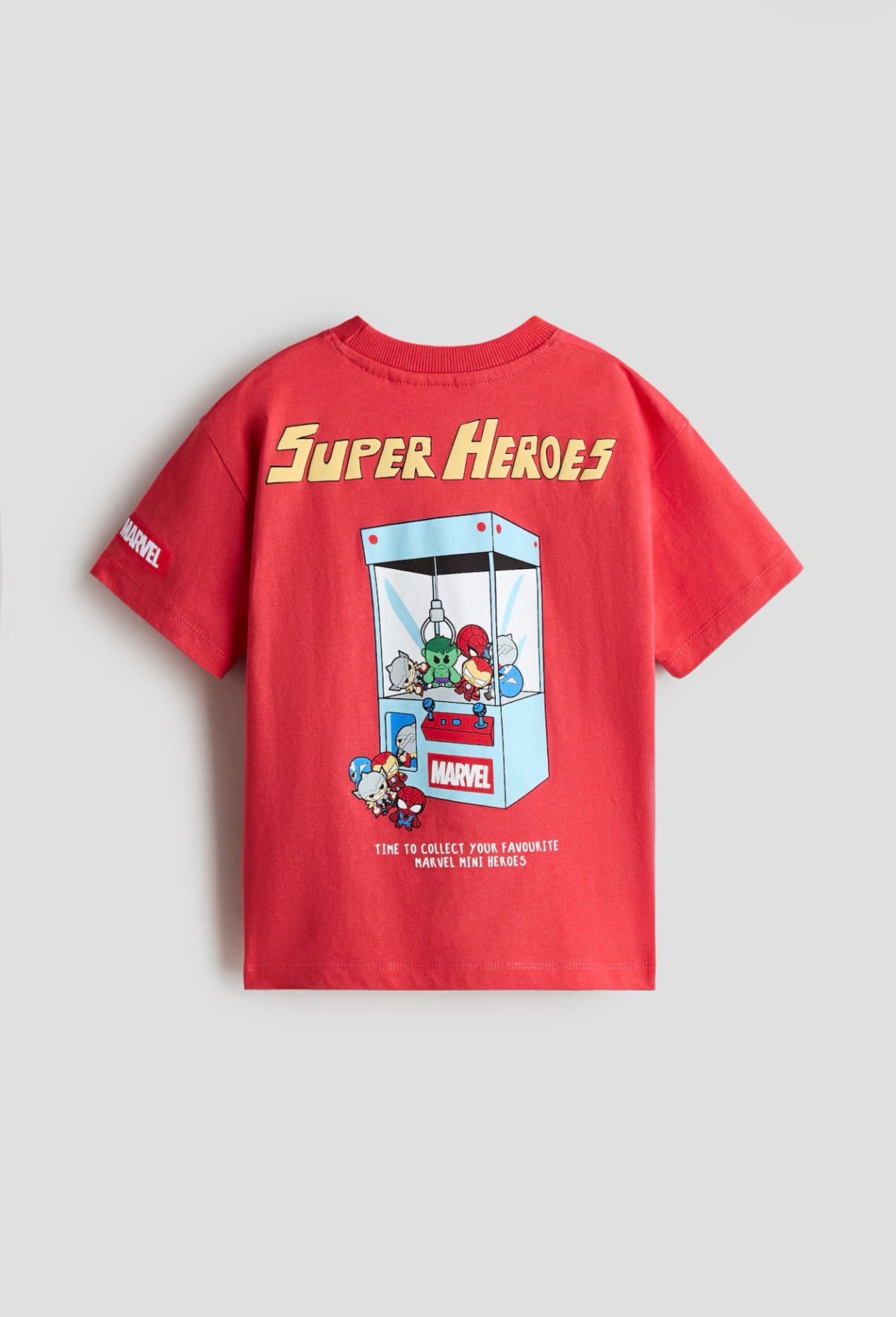 Camisa roja niño Spiderman hulk ironman H&M 1336998 004 44 3 7659
