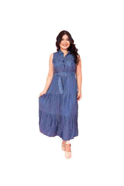 Vestido Jeans azul oscuro CVD1183-6 890790 promo 2x1000