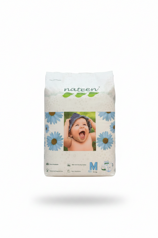 Pañales bebe niño niña nateen M 72 uni/paq NA0000033
