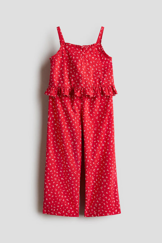 Set conjunto 2 piezas camisa roja pantalon rojo niña H&M 1317428003