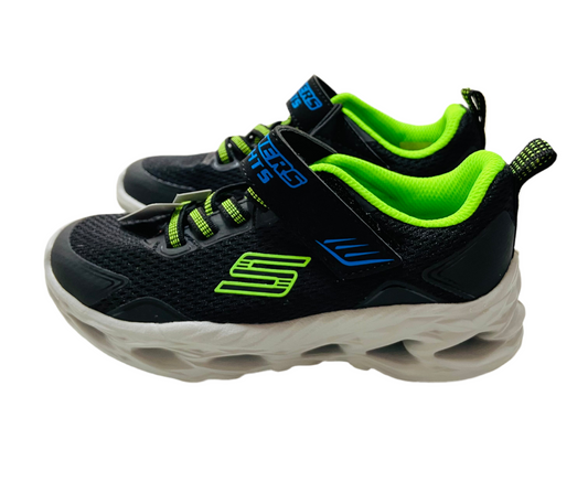Tenis Negros Niño Skechers con luces