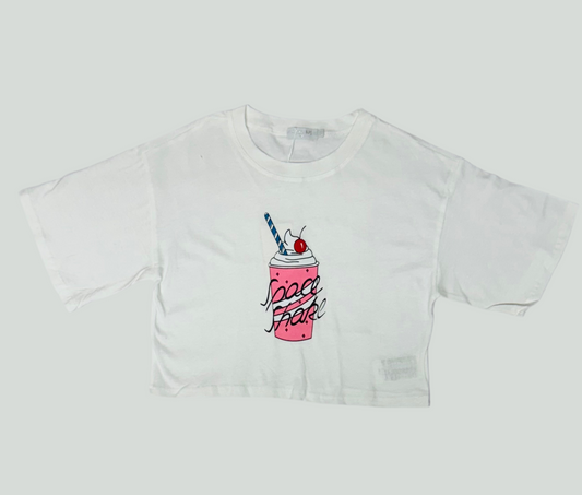 Camisa blanca helado cono ice cream niña Chic Mi CTG1182-45