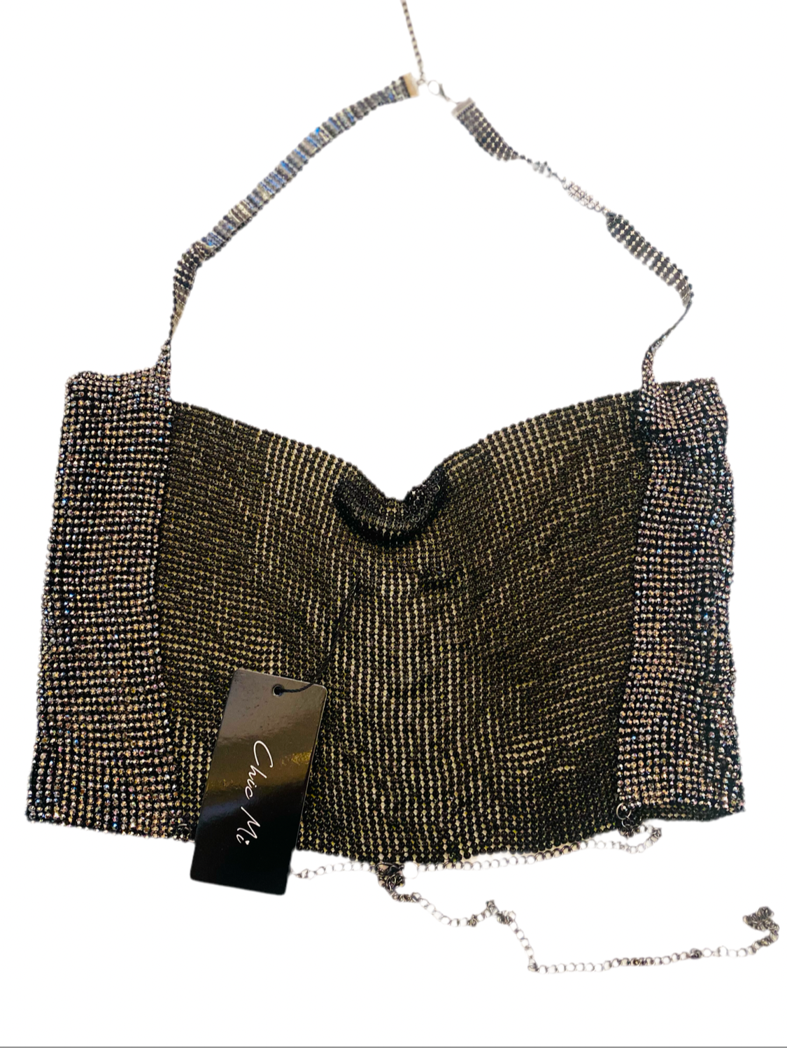 Camisa Blusa Top Brillante negro para Dama CTD1223-13 690390 promo 4x1000