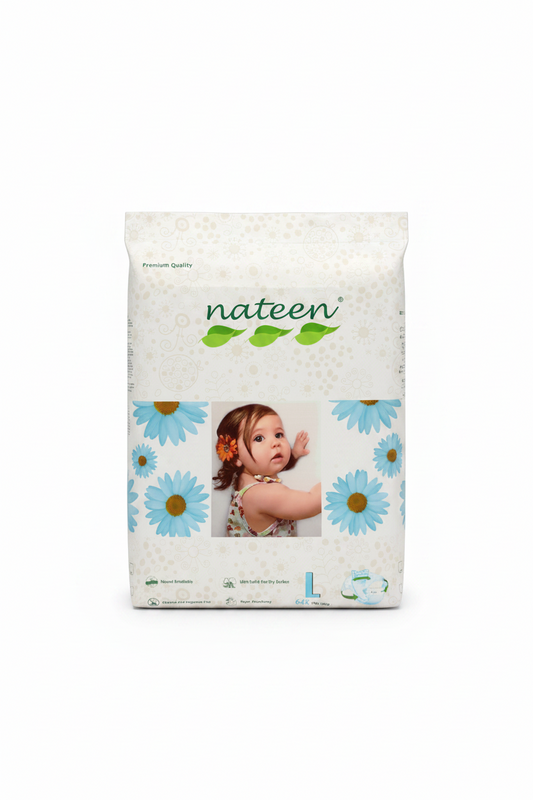 Pañales bebe niño niña nateen L 64 uni/paq NA0000036