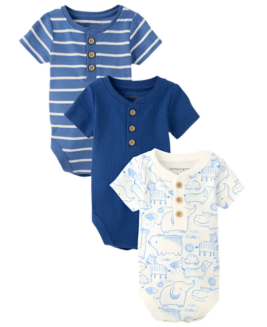 Set 3 mamelucos azul niño Gymboree 3051566