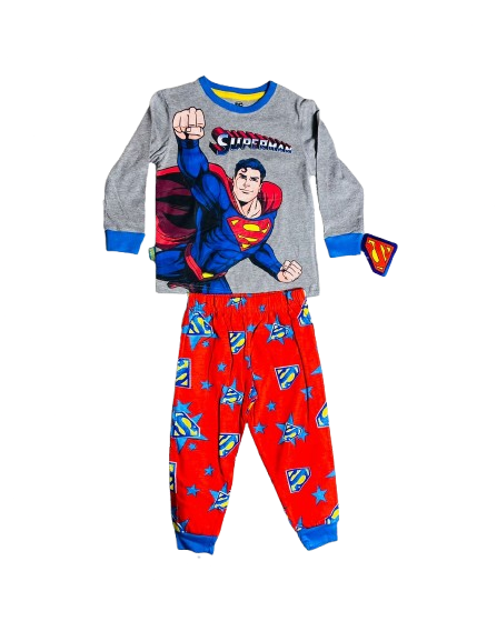 Set 2 piezas pijama superman niño