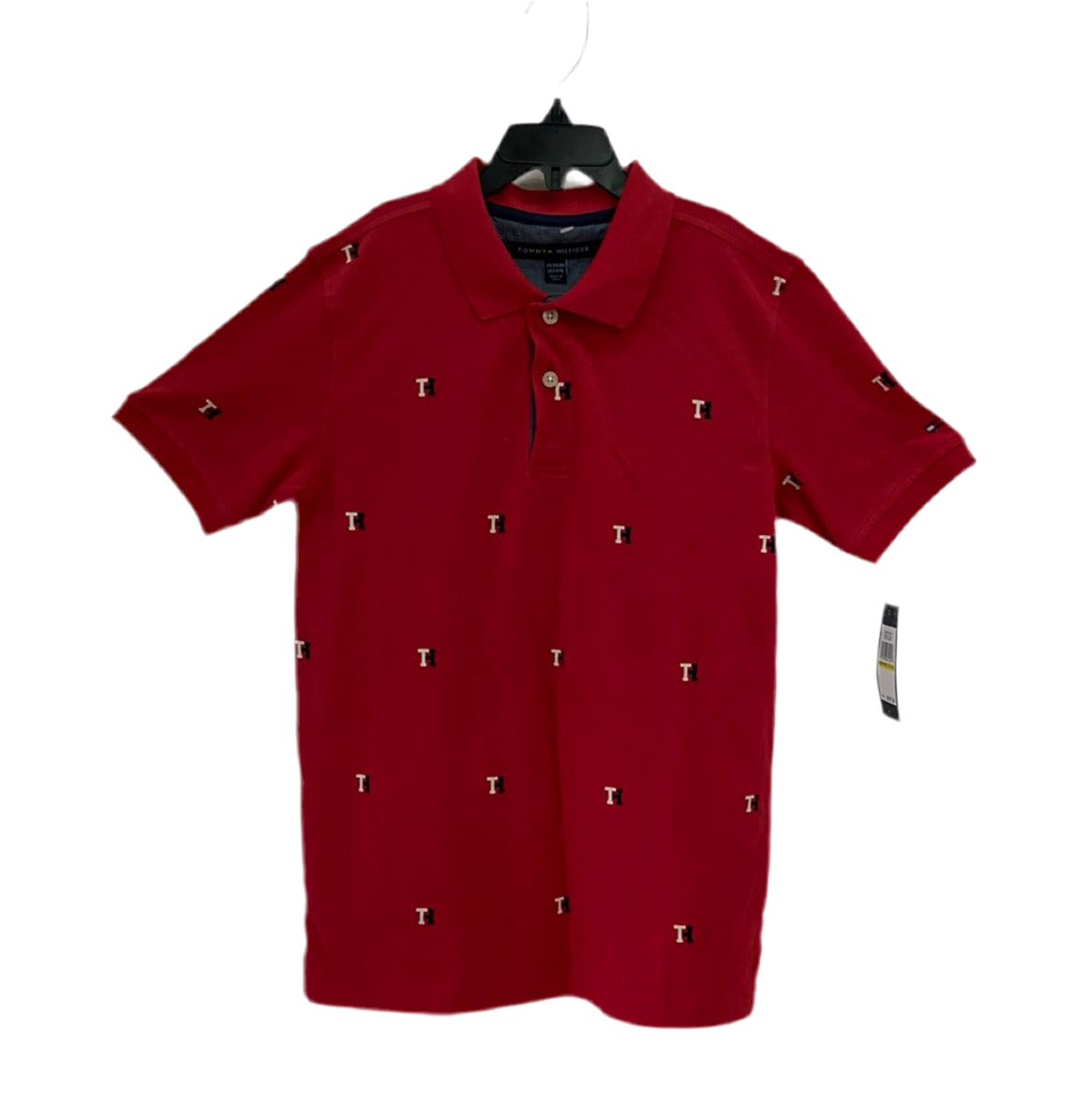 Camisa roja tipo polo Tommy niño
