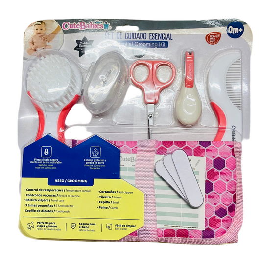 Set limpieza cuidado esencial bebe Niña cutebaby