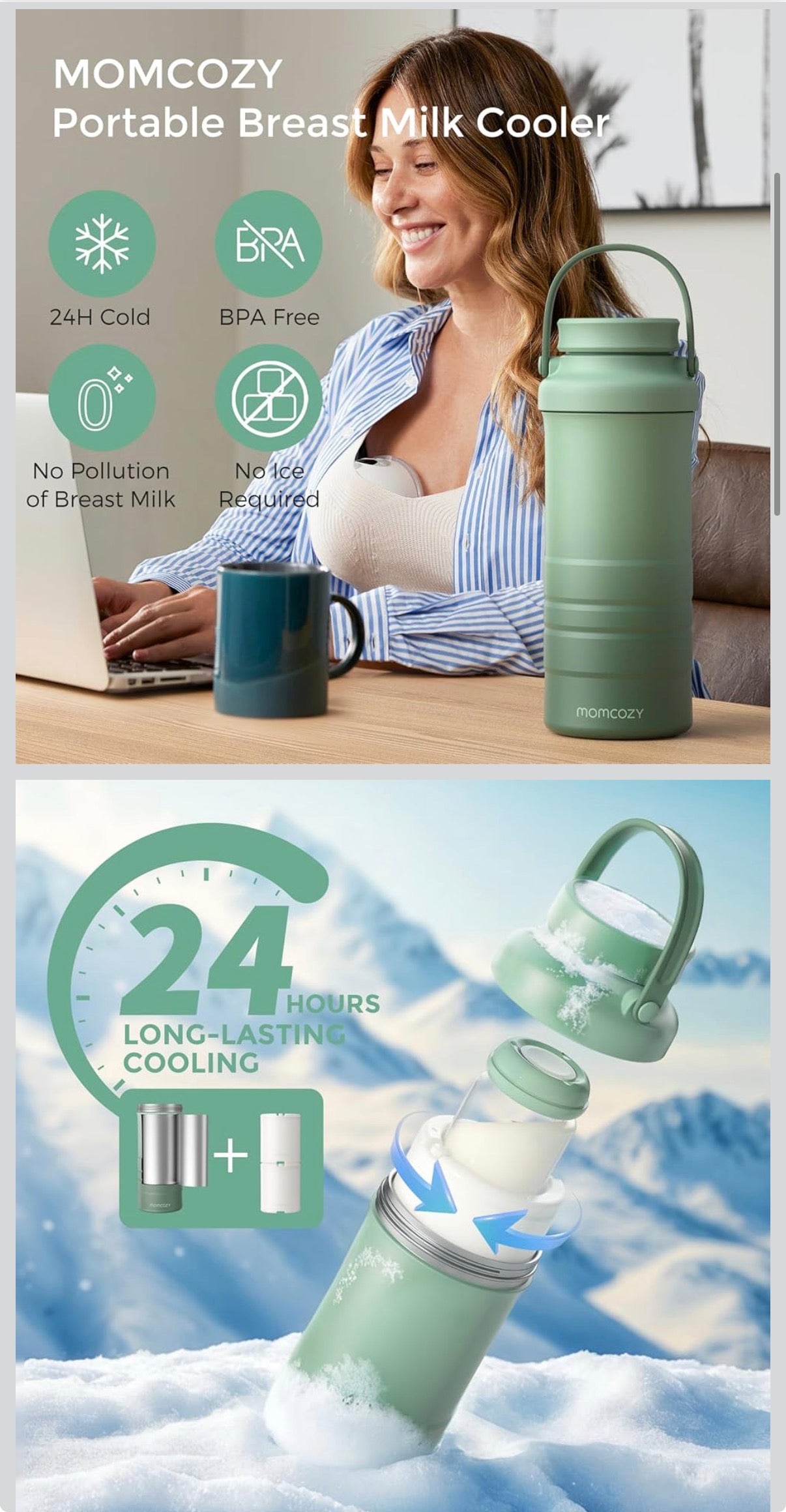 Enfriador de leche materna Mom cozy