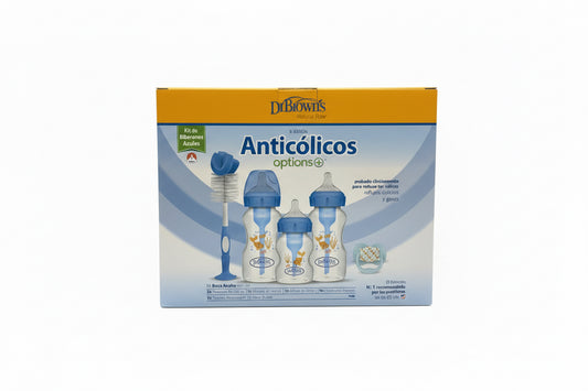 Set pepe Biberon 8 piezas azul Dr Brown bebe niño
