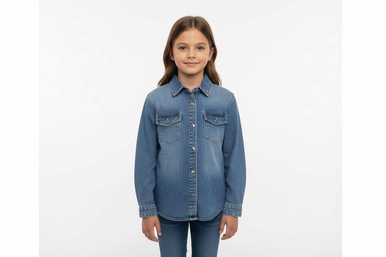 Camisa  jeans azul Primark niña 724095884 formal