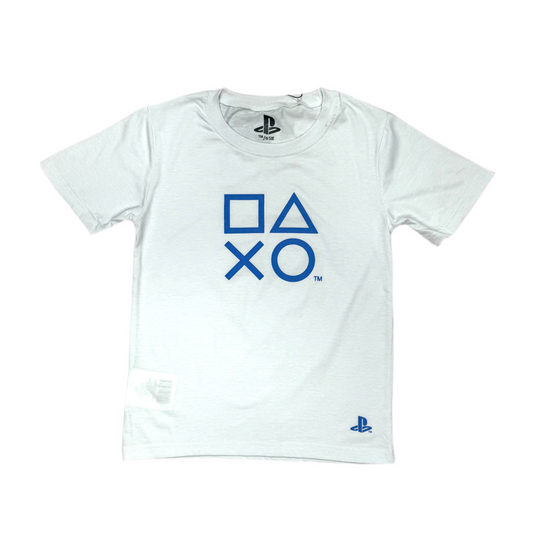 Camisa blanca niño PlayStation PS-0276