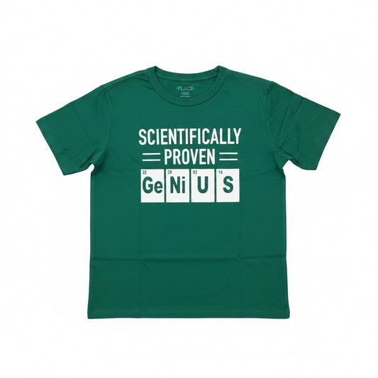 Camisa Childrens Place verde niño Genius promo 4x1000