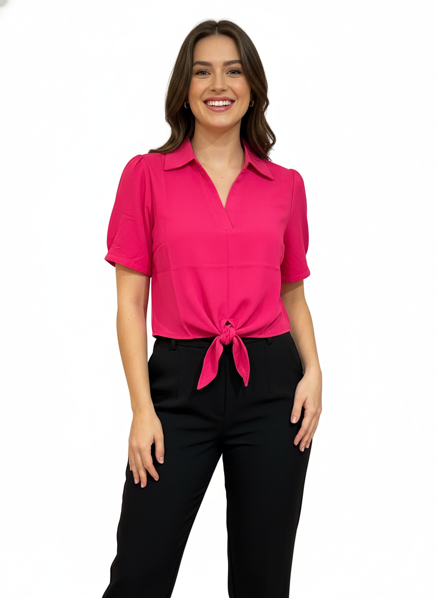 Camisa para dama Fucsia CTD1176-44 390290 promo 3x1000