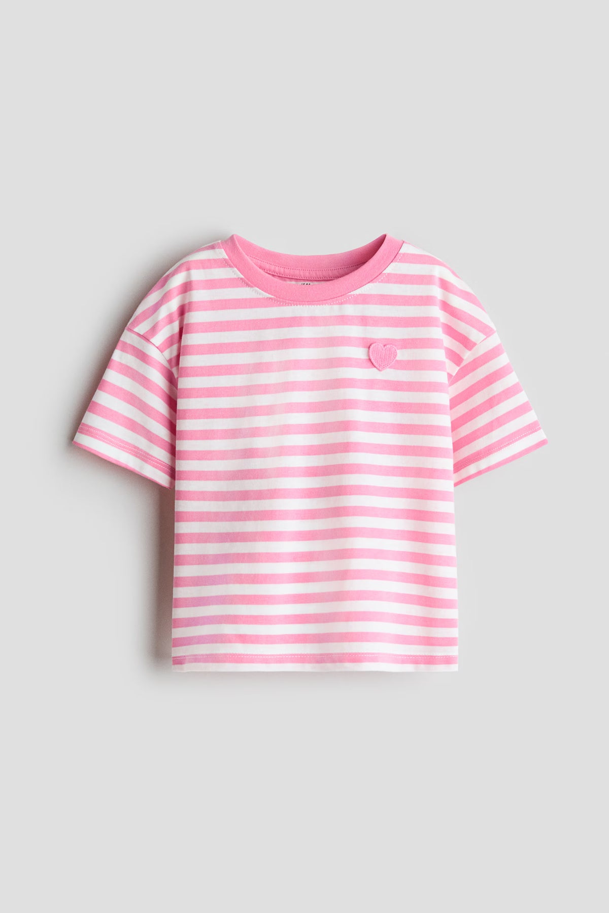 Camisa rayas blanca rosada niña H&M 1353057001