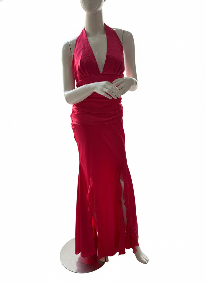 Vestido gala dama rojo