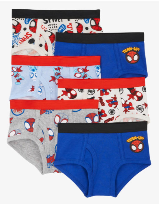 Set 6 calzoncillos ropa interior spiderman Carters niño