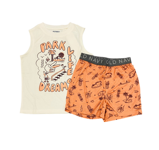 Set 2 piezas pijama old navy niño