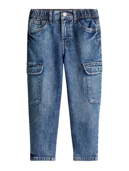 Pantalón jeans cargo niña H&M