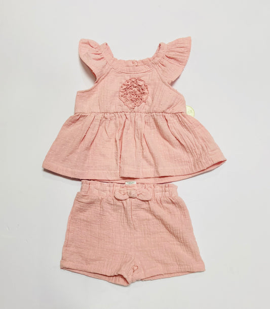 Set 2 piezas rosado bebe niña