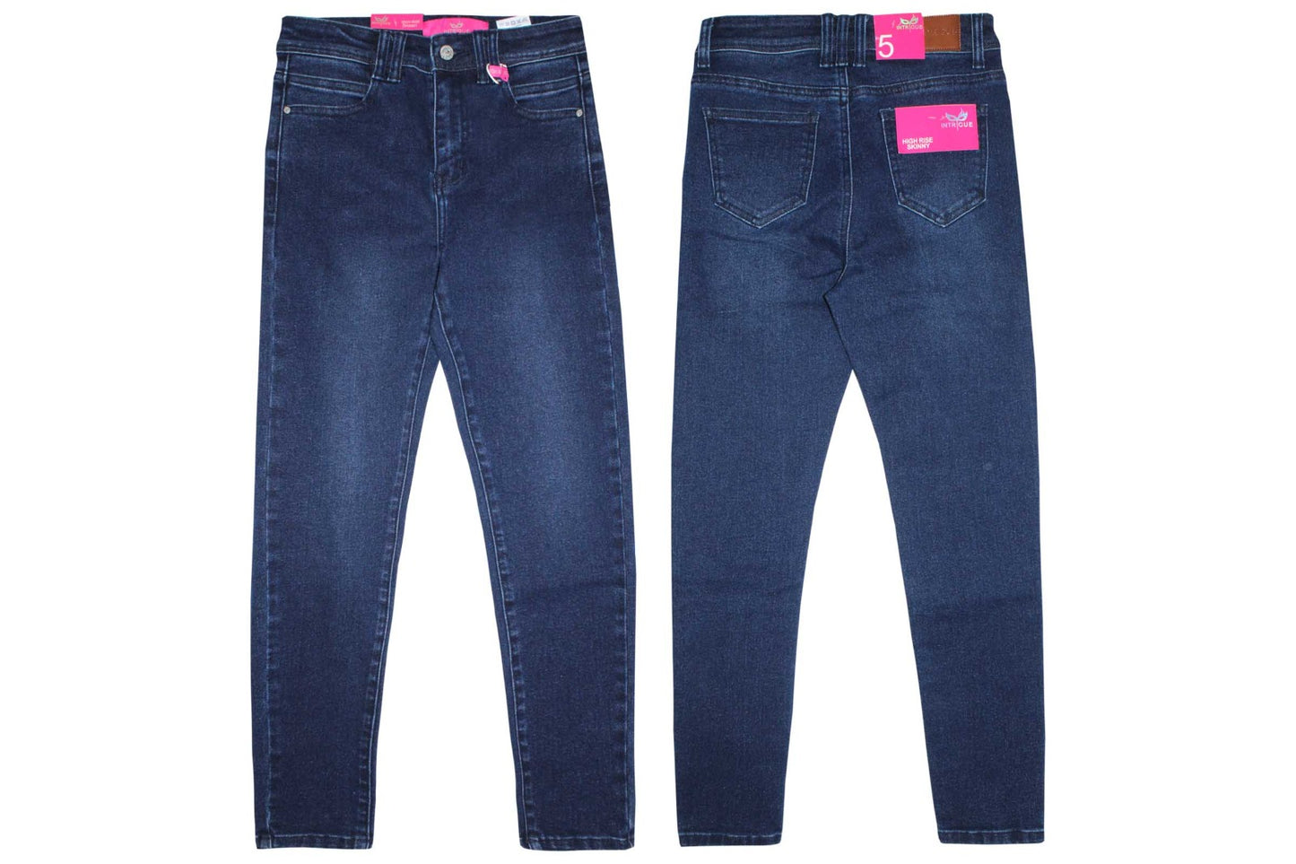 Jeans dama Pantalon azul tiro alto Intrigue IN2-1865 tallas 3 al 15 690590