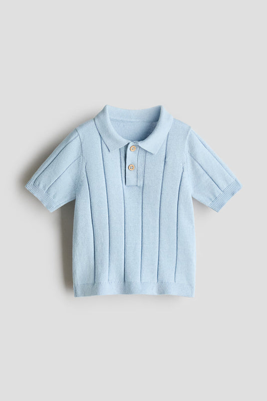 Camisa azul old money niño H&M 1133579018