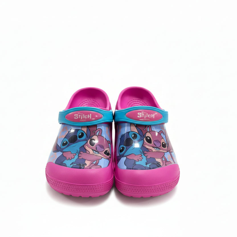 Sandalias rosadas fucsia niña Stitch crocs D8-STI-86CR-1 390345