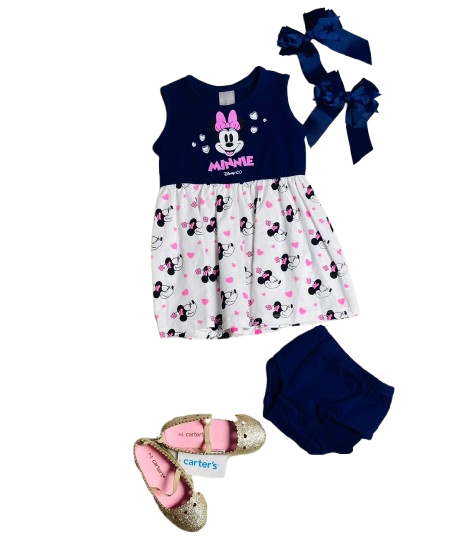 Vestido azul Minnie Disney bebe niña