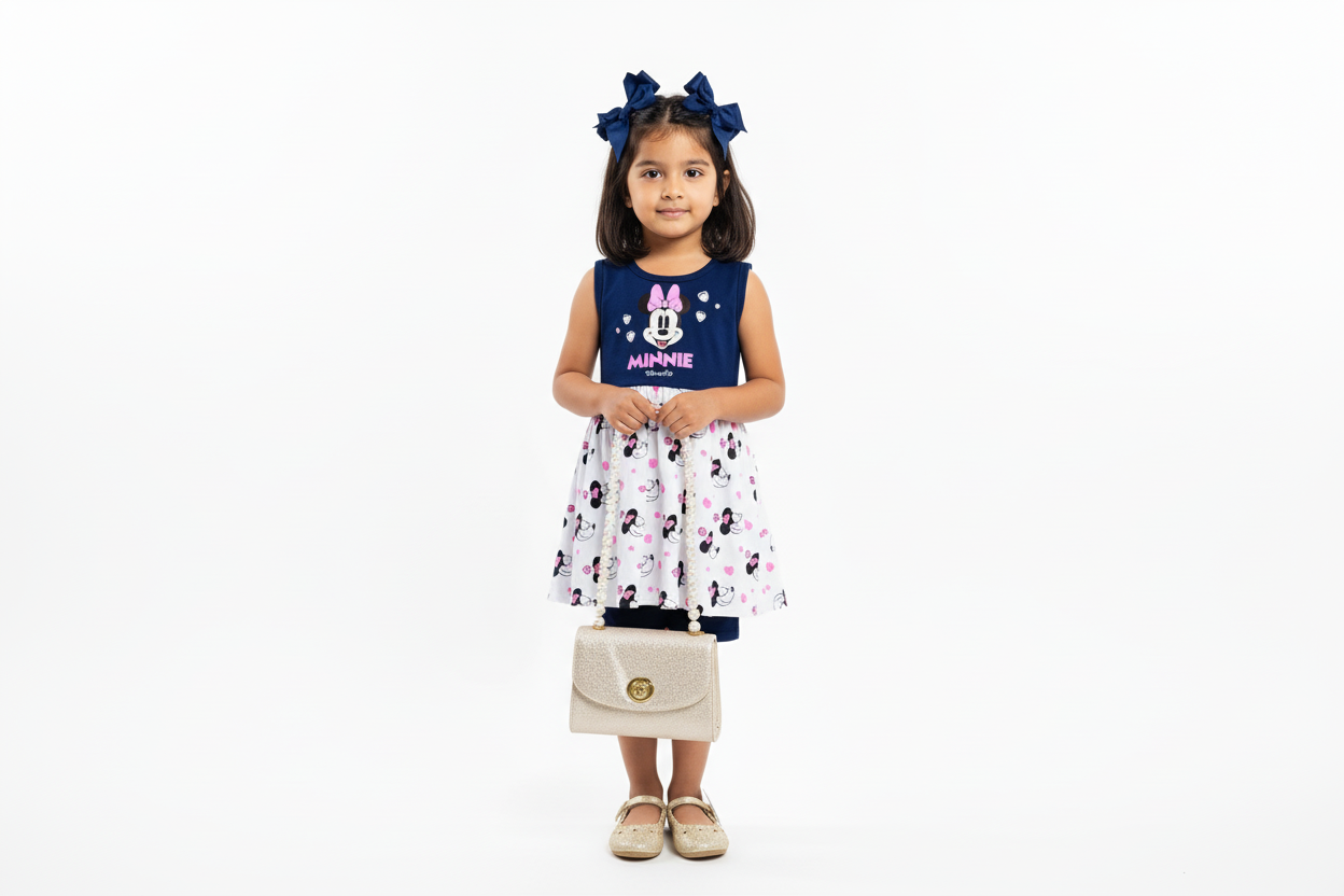 Vestido azul Minnie Disney bebe niña promo D10-MI-1289B 3x1000 490390