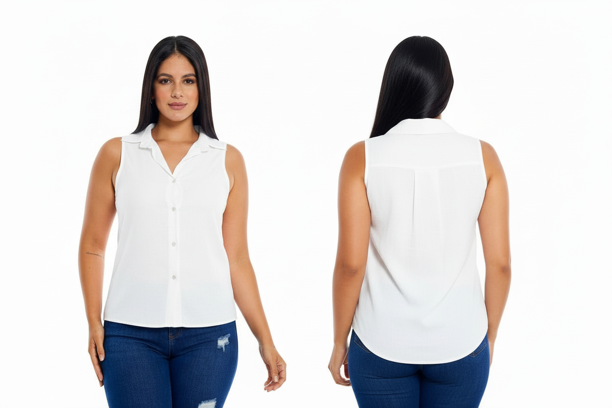 Camisa dama mujer blanco CTD1141-8 490390