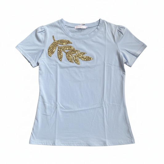 Camisa Blusa Dama azul celeste CTD1227-19  590390