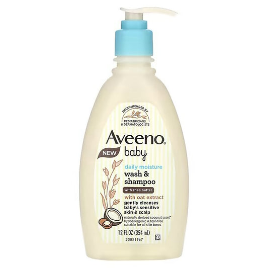 Aveeno shampoo y jabón bebe niña niño 12oz 354ml