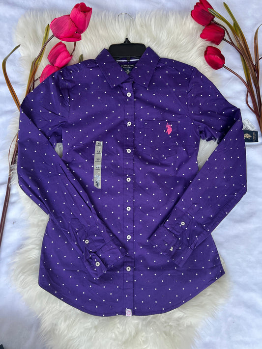 Camisa polo morado puntos 62252016 1390990