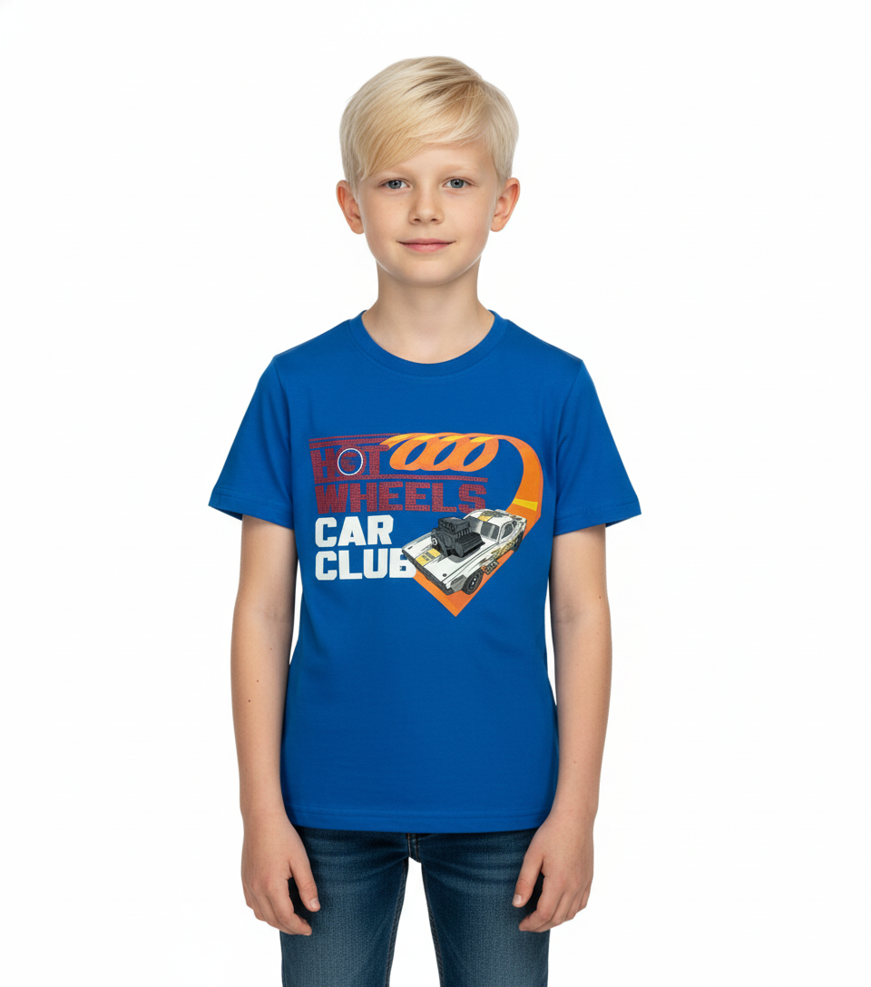 Camisa azul niño Hotwheels Disney HW-91428