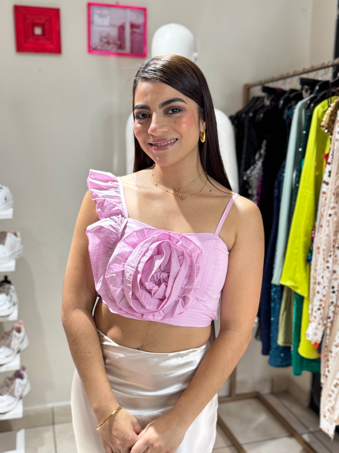 Blusa top rosada para Dama CTD1242-11 690390