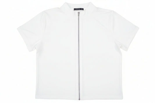 Camisa top zíper mujer dama IN1-1746 390290 blanca promo 4x1000