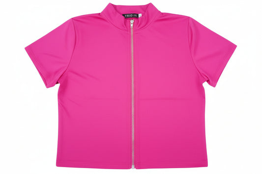 Camisa top zíper mujer dama IN1-1746 390290 fucsia promo 4x1000