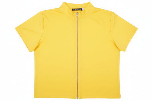 Camisa top zíper mujer dama IN1-1746 390290 amarillo promo 4x1000