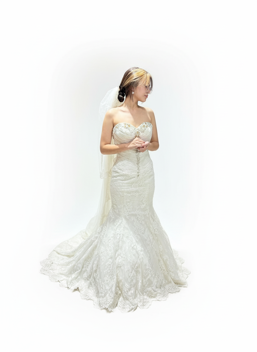 Vestido gala dama blanco novia talla 0/2