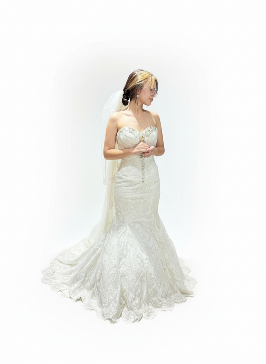 Vestido gala dama blanco novia talla 0/2