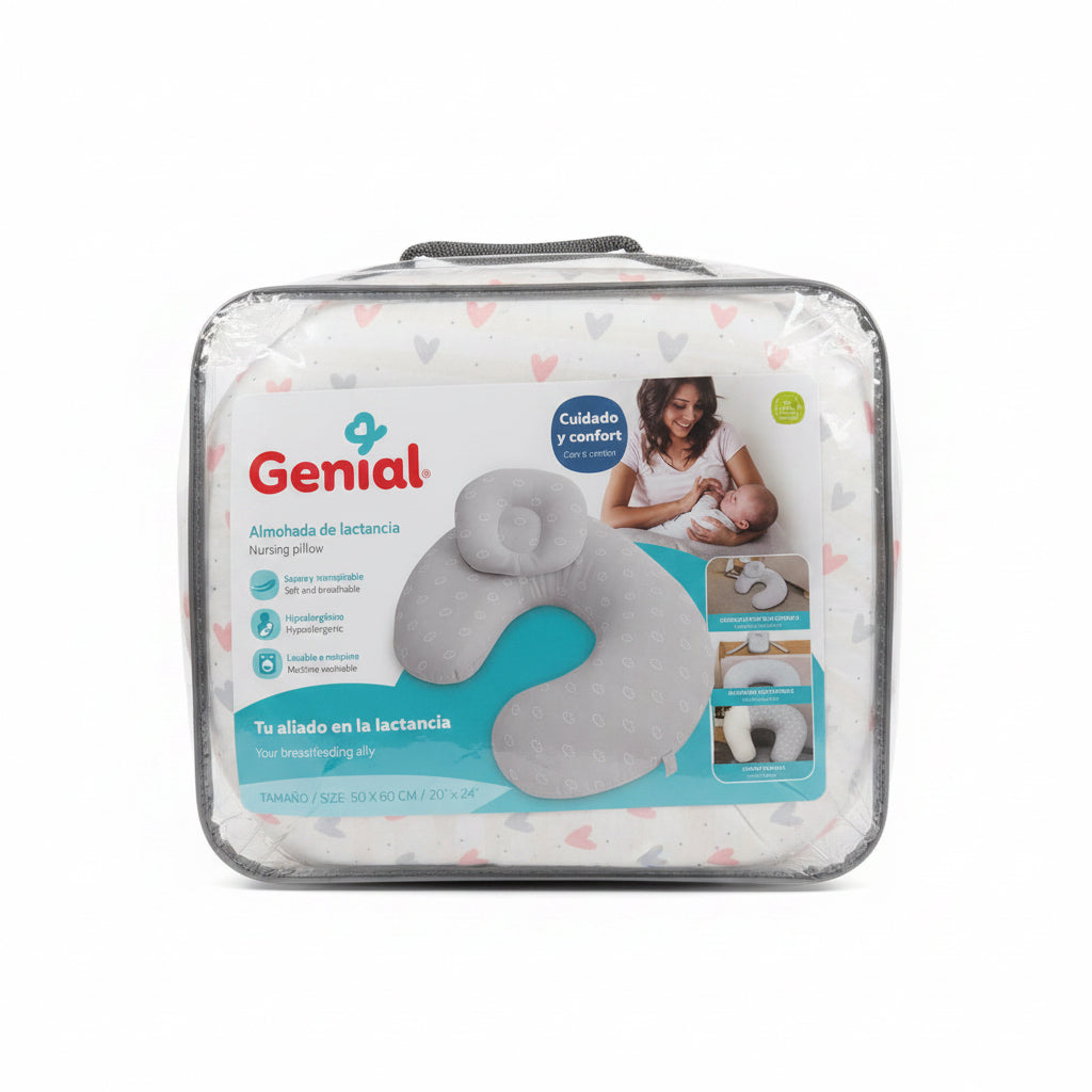 Dona almohada para lactancia genial bebe niño niña NB corazones