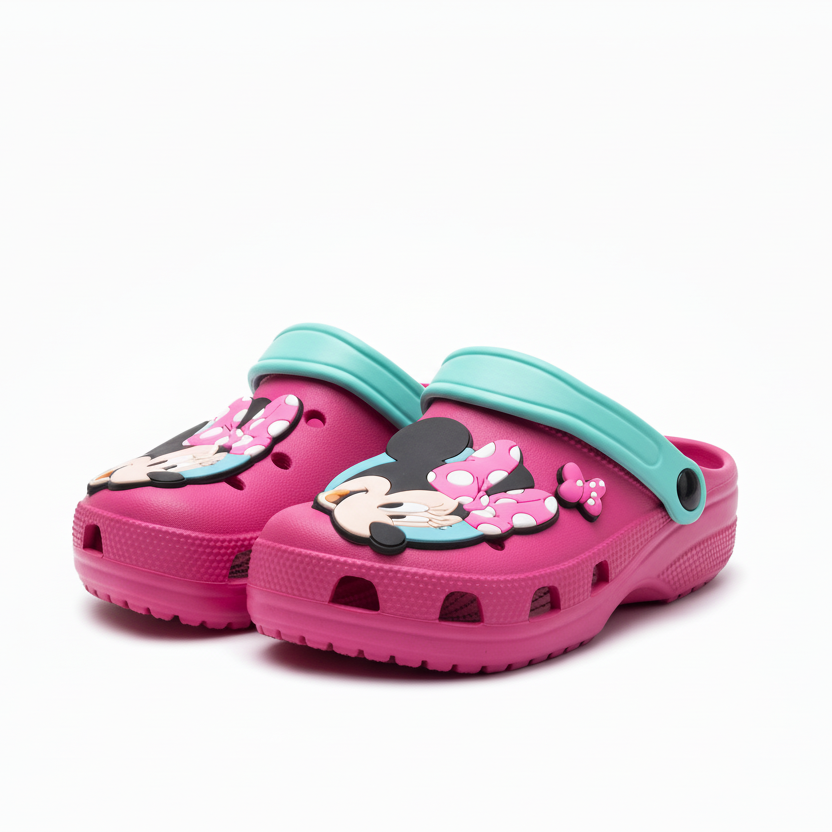 Sandalias rosadas fucsia niña Minnie crocs D8-MI-85CR-1 390345
