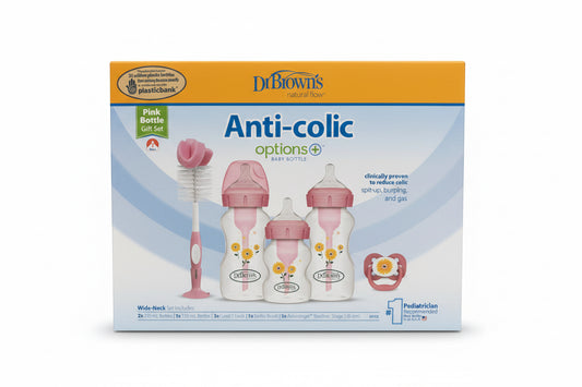 Set pepe Biberon 8 piezas rosado Dr Brown bebe niña