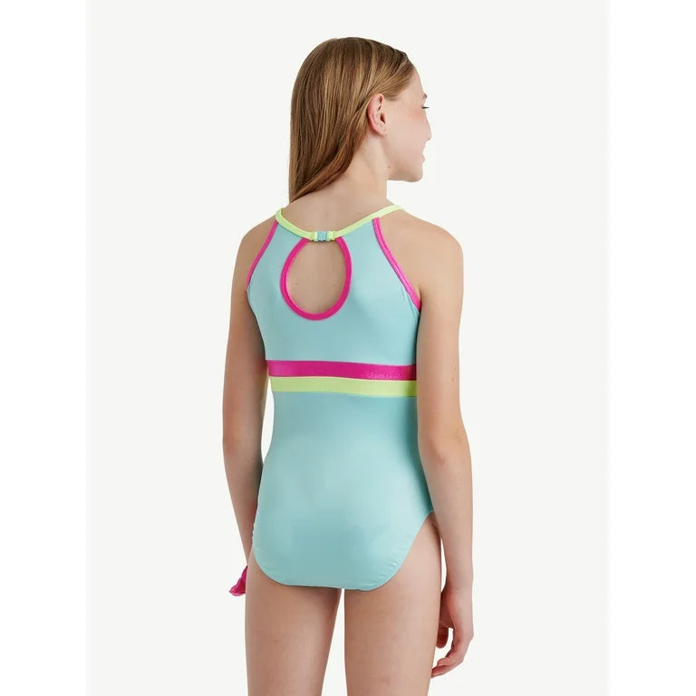 Leotardo Dance Gym verde aqua niña Justice gimnasia